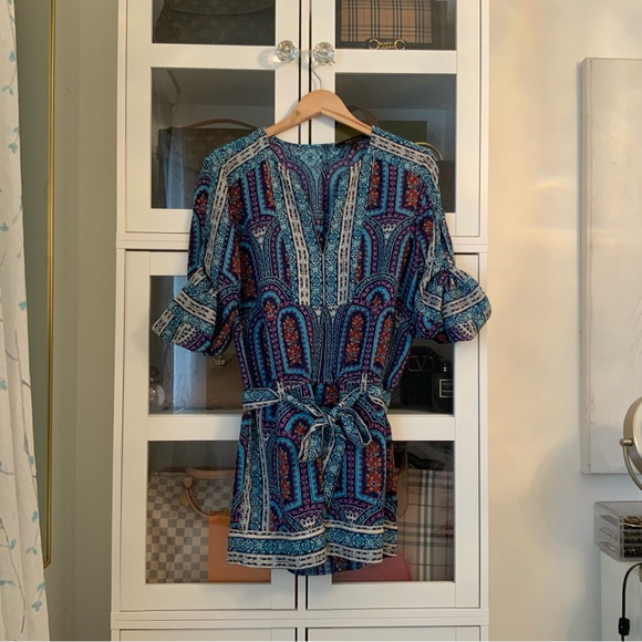 BCBG MaxAzria Melodi Romper Bohemian Long Sleeves Size S - Picture 6 of 6